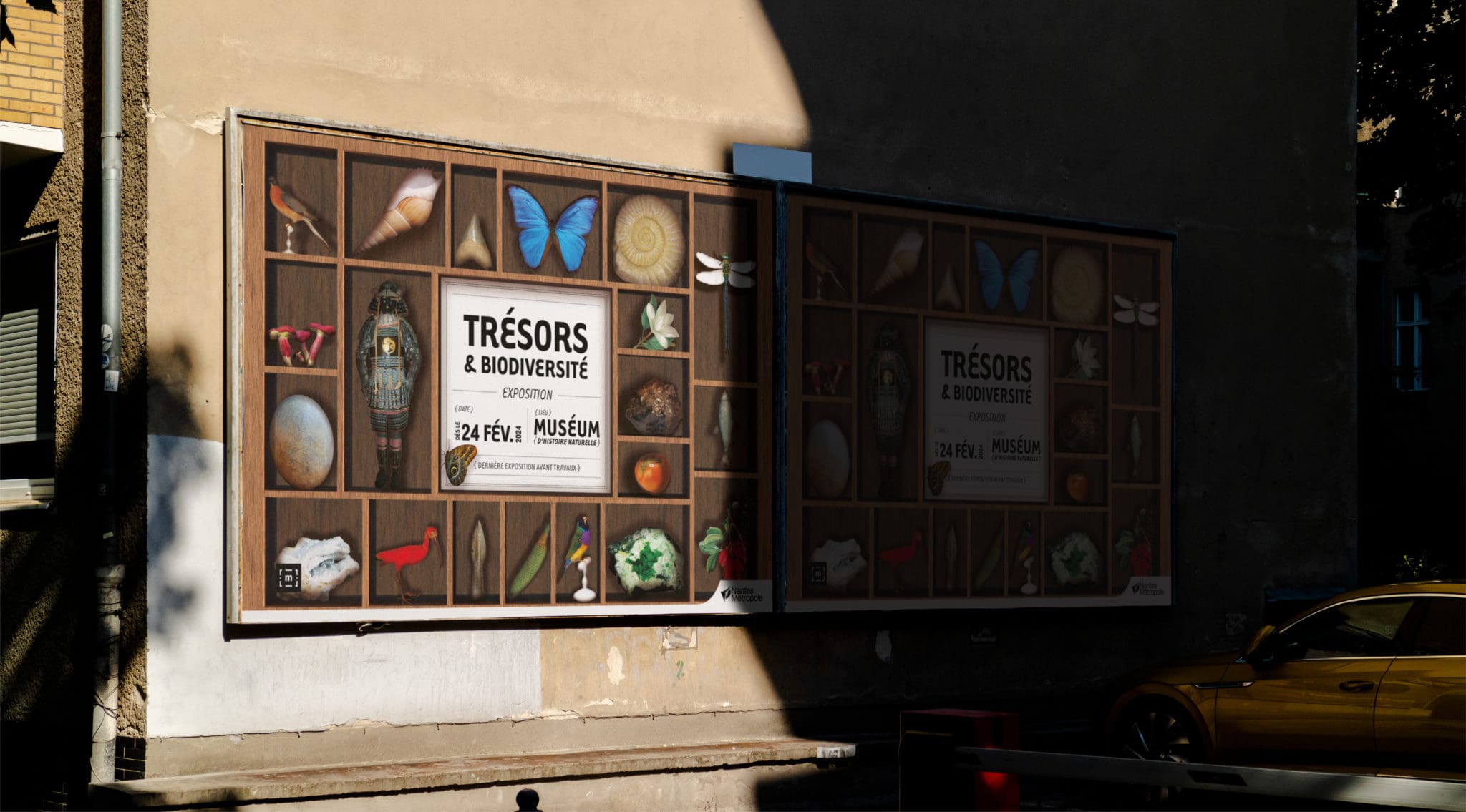 Visuel de campagne affiché dans la rue